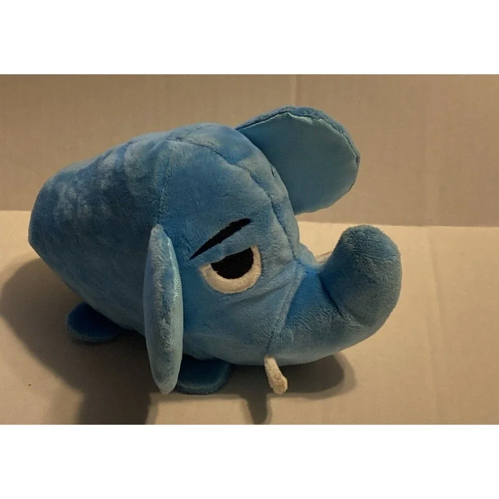 Bark Box Blue African Elephant Dog Toy Large Squeak Crinkle 8